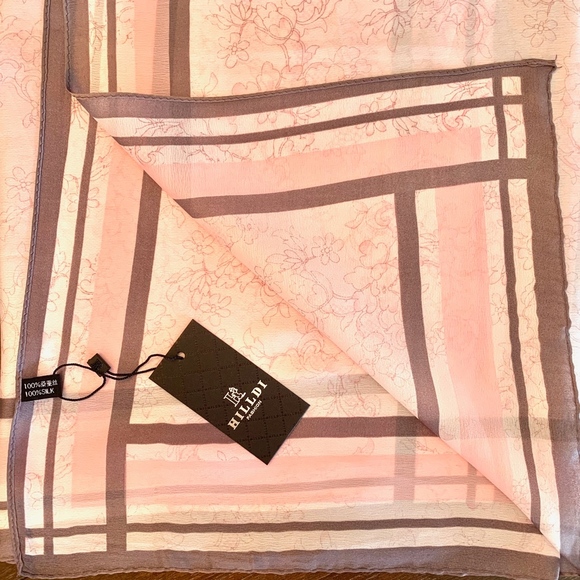 SILK SCARF LUXURY STYLE STOLES WOMEN HEADBAND - Picture 2 of 8